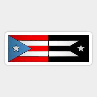 Puerto Rican Flags Sticker